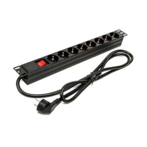 POWER STRIP 8 SOCKETS 1.5M Phasak BLACK