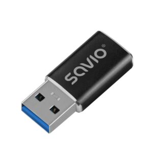 SAVIO AK-81 USB-C 3.1 USB-A 3.1 BLACK ADAPTER