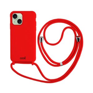 COOL IPHONE 15 PLUS RED CASE INCLUDES 150CM RED CORD 8434847069432