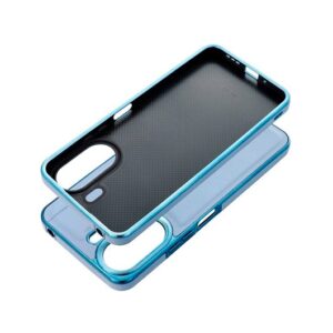 Cool iPhone 16 Case Milano Blue Leatherette/Raised Edges/Wireless Charging 8434847075983