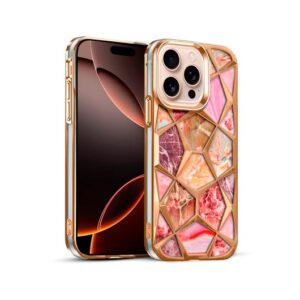 COOL IPHONE 16 PRO MAX MARBLE CASE RAISED EDGES/MARBLE FINISH 8434847076409
