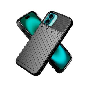 COOL IPHONE 16 PLUS THUNDER BLACK HARD CASE/EXTRA REINFORCEMENT/WIRELESS CHARGING 8434847075747
