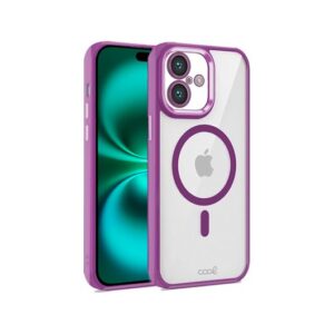 COOL IPHONE 16 PLUS MAGNETIC CASE TRANSPARENT VIOLET/VIOLET EDGE/COMPATIBLE WITH MAGNETIC 8434847075495