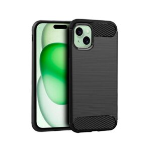 COOL IPHONE 15 PLUS CARBON BLACK CASE NON-SLIP/REINFORCED FRAME 8434847069470
