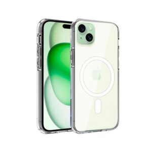 COOL TRANSPARENT MAGNETIC IPHONE 15 CASE COMPATIBLE WITH MAGNETIC CHARGER 8434847069197