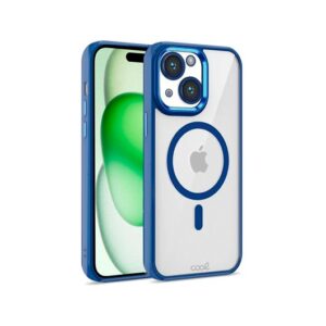 COOL IPHONE 15 MAGNETIC CASE TRANSPARENT BLUE/BLUE EDGE/COMPATIBLE WITH MAGNETIC 8434847074047