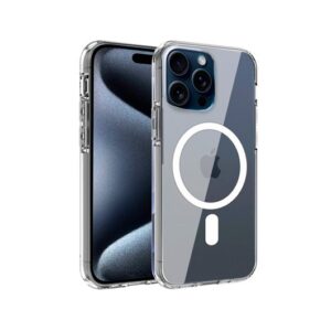 COOL IPHONE 16 PRO MAGNETIC CASE TRANSPARENT TRANSPARENT/COMPATIBLE MAGNETIC CHARGER 8434847075310