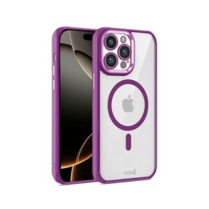 COOL IPHONE 16 PRO MAGNETIC CASE TRANSPARENT VIOLET/VIOLET EDGE/COMPATIBLE WITH MAGNETIC 8434847075525