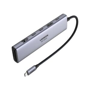 HUB UGREEN 7EN1 USB-C A HDMI+2XUSB-C+USB-A+SD/TF