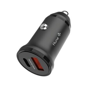 HUNE ECO DUAL CAR CHARGER 20W SNOW BLACK