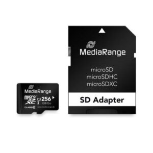 MICRO SDXC MEMORY 256GB MEDIARANGE + SD ADAPTER